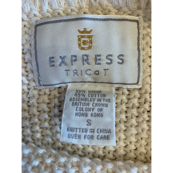 Vintage Express Tricot Fisherman Sweater Hong Kong Quiet Luxury Small/Medium - Picture 5 of 9